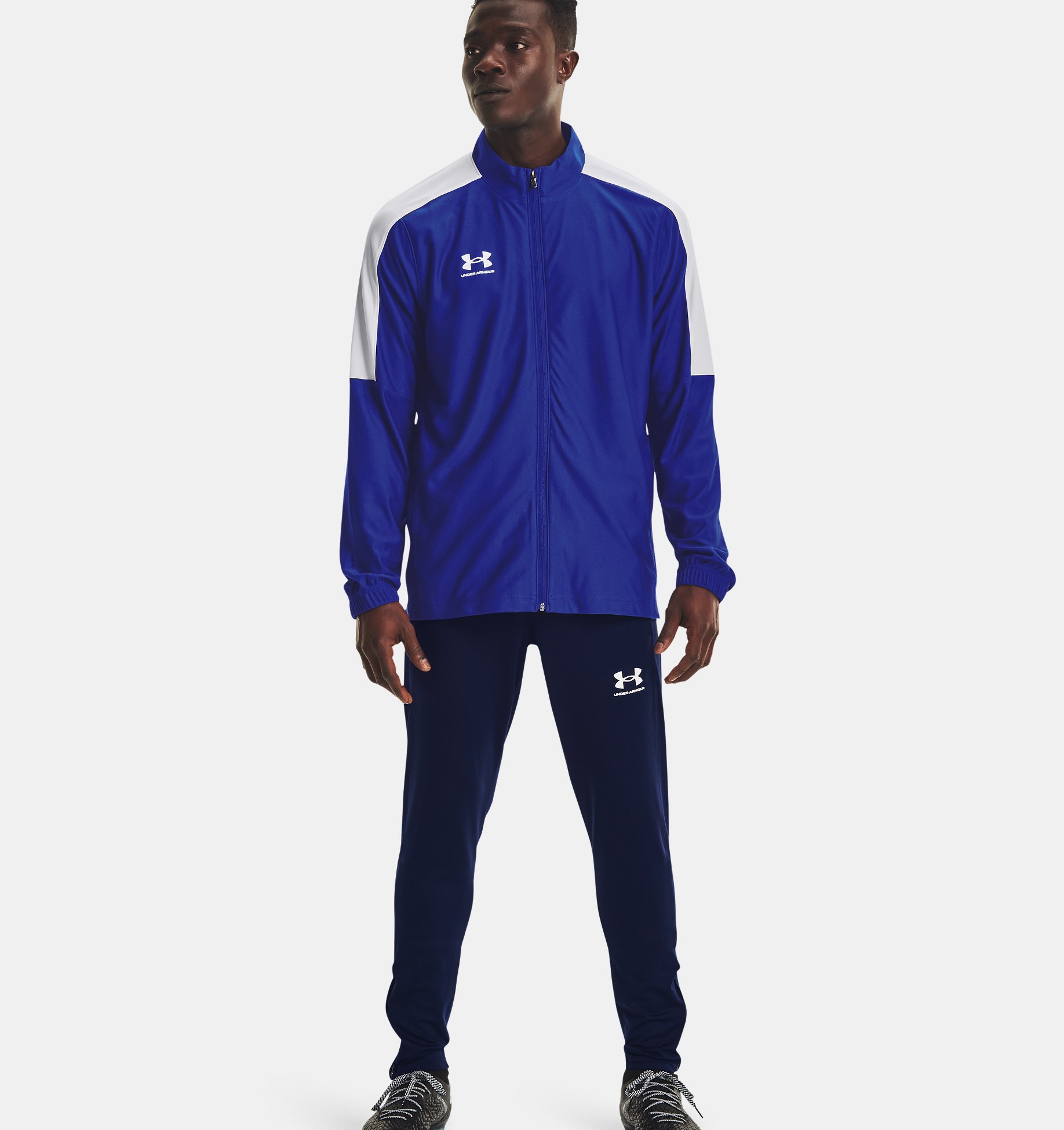 Complete Sportswear Set Tracksuit with Jacket and Joggers Under Armour Men Challenger II Knit Warm-Up 